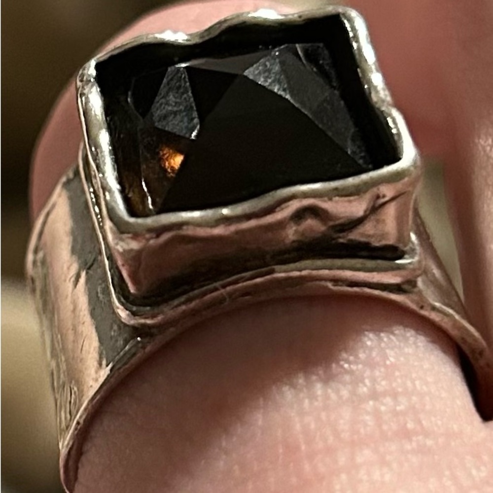 SILPADA Sterling Silver 925 Smokey Quartz Dusk Till Dawn Ring Size 7 - Picture 3 of 11